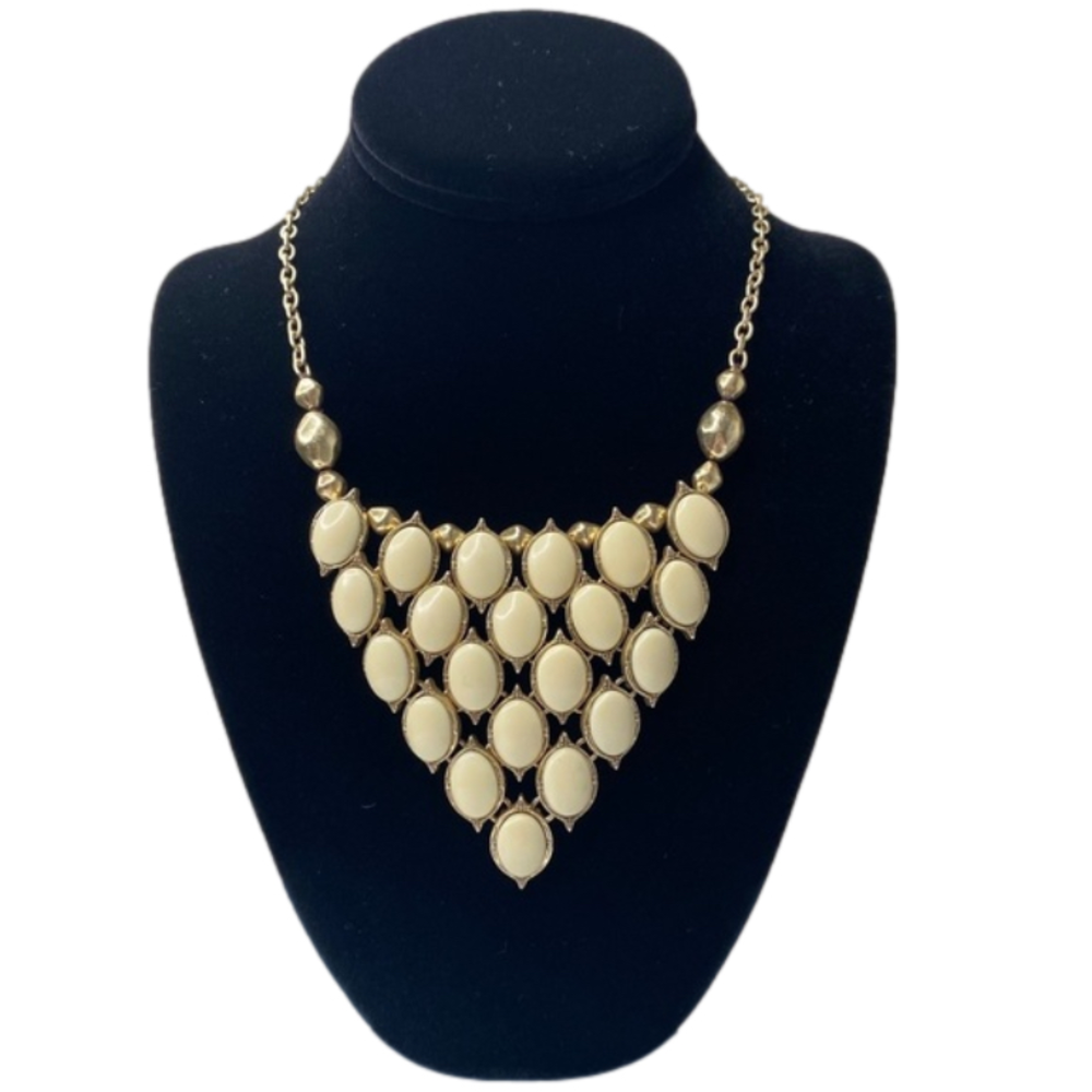 Lucky Gold tone statement Necklace